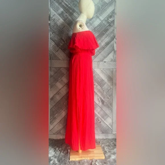 MICHAEL STARS NWOT TARA DOUBLE GAUZE STRAPLESS DRESS - Picture 11 of 13